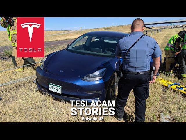 TESLA ON AUTOPILOT IN BIG CRASH WITH A SEMI TRUCK | TESLACAM STORIES #43