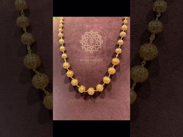 22k Gold Plated Matarmala   Best From The Collection Of Sadia’s Hyderabadi jewellery