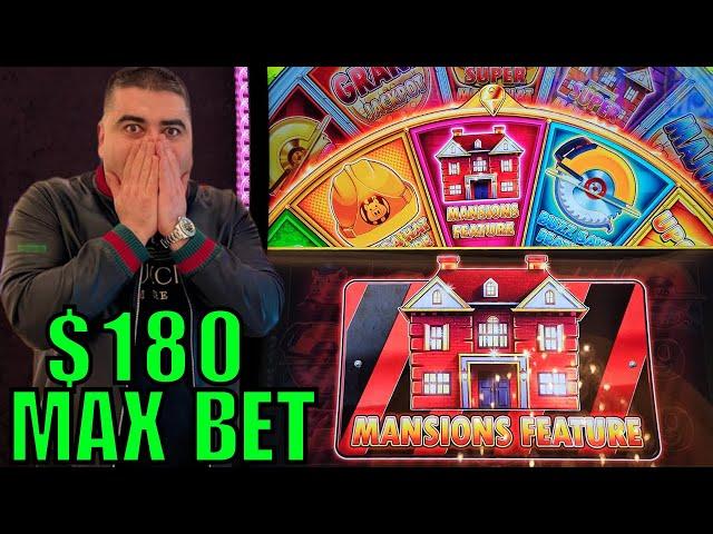 OMG $180 Max Bet MANSION BONUS & MASSIVE JACKPOT