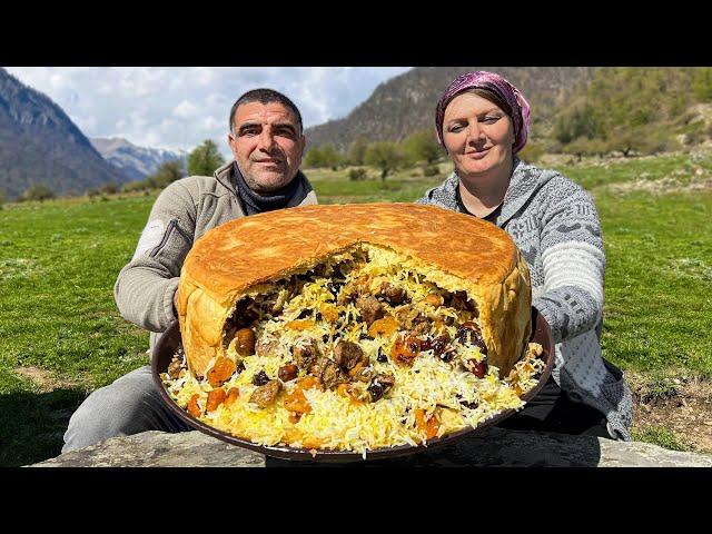 Pilaf according to Azerbaijani Traditions! National Dish Rustic Cooking