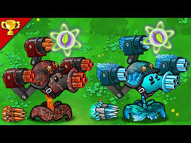 Plants vs Zombies : Lava Gatling Pea vs Ice Gatling Pea Use Plant Food - Who Is Best ?