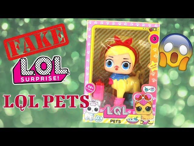 FAKE LOL LQL SURPRISE PETS! FUNNY or SCARY?