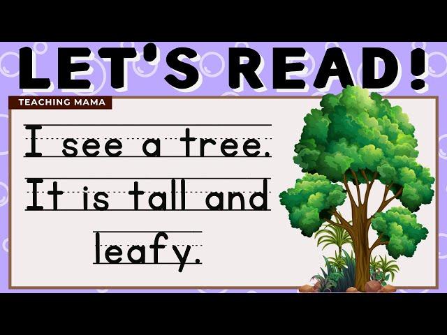 LET'S READ! | PRACTICE READING ENGLISH | SIMPLE SENTENCES FOR KIDS | LEARN TO READ | TEACHING MAMA