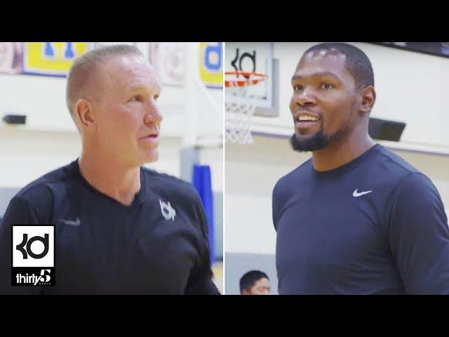 Racks: Kevin Durant Shooting Contest with Chris Mullin