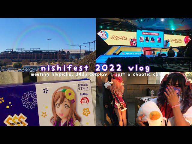 nishifest 2022: meeting lilypichu, d4dj cosplay + con thoughts | in anime convention vlog