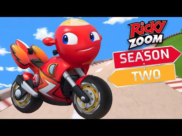 Ricky Races Away️ Season Two ️ Motorcycle Cartoon | Ricky Zoom | Cartoons For Kids