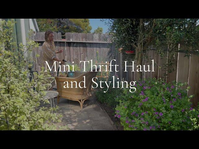 Thrift Haul & Styling (I finally found a second living room chair!!)