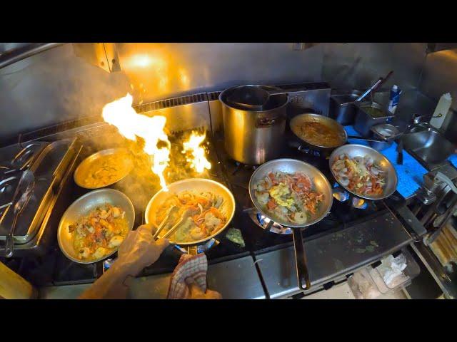 Chefs Cooking In Busy Restaurant 2023 | POV GoPro 11