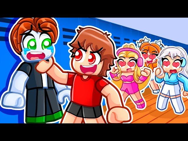 Becoming School THUGS In Roblox With MY CRAZY FAN GIRLS...