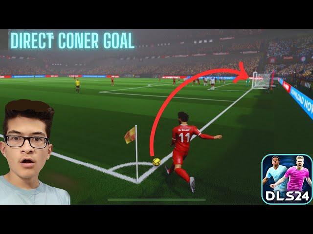 DLS 24 Direct Corner kick Goal | How to score direct Corner Kick in DLS 24 | DLS 24 February Cup