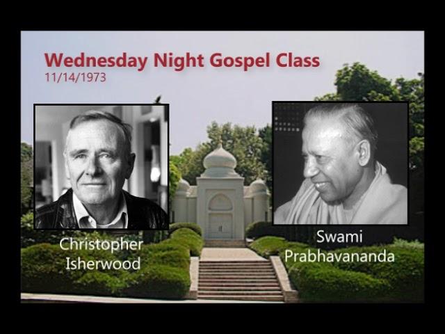 1 of 4 - Swami Prabhavananda Wednesday Night Gospel Class Q&A - Hollywood Temple - 11/14/1973