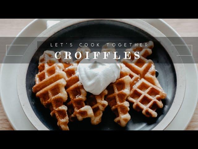 Croiffles w/ Cinnamon Sugar | Seoul Street Food | Croissant Waffles