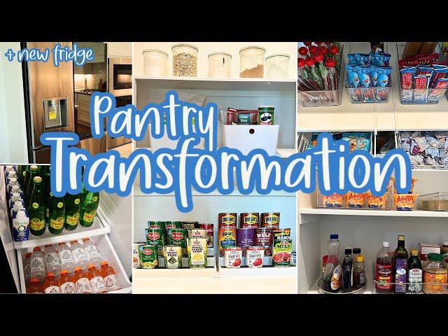 EASY PANTRY ORGANIZATION IDEAS / PANTRY AND FRIDGE ORGANIZE WITH ME / KITCHEN ORGANIZING IDEAS