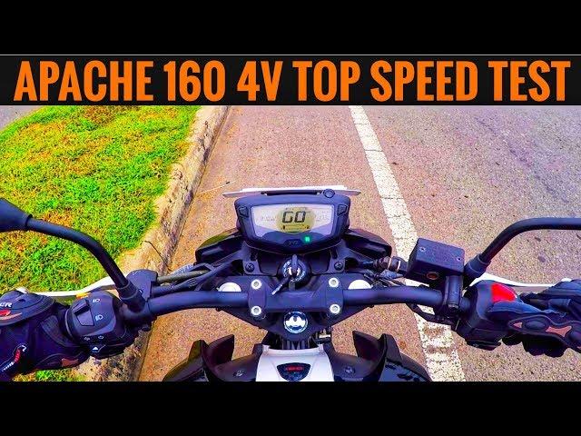 TVS Apache 160 4V Top Speed Test - Faster than Expected