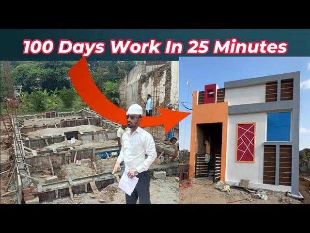 100  Days  Work In  25 Minutes - Step By Step Complete House Construction Video #construction