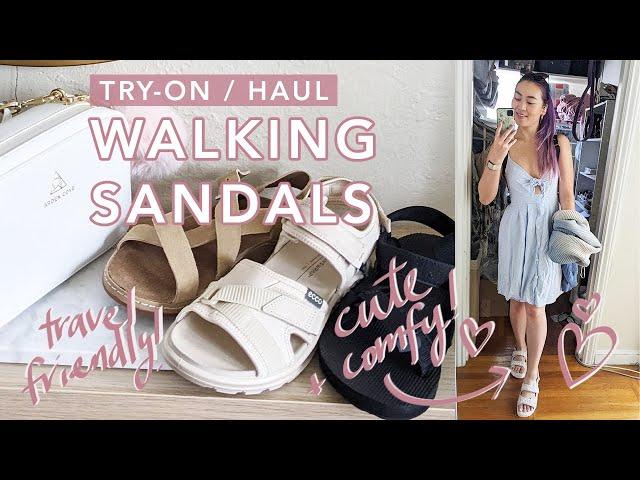 Comfiest Walking Sandals Try-On Haul & Review, Birkenstocks, Chacos, Keen, ECCO + more!