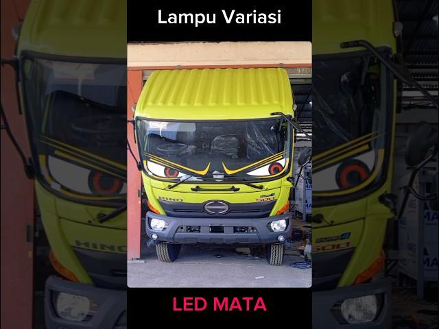 LED MATA MODE TRUK #shorts #truck #karoseri #lampuvariasi #led #truk #videoshort #hinotruck