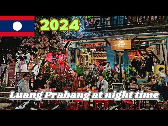  Luang Prabang is very busy in the evening. February 12th 2024