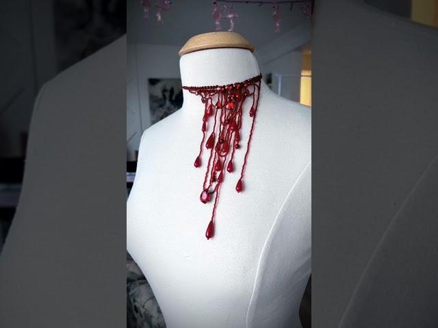 Vampire jewellery  🩸 dripping blood imitation pearls