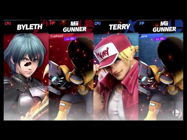 Super Smash Bros Ultimate Amiibo Fights – Byleth & Co Request 134 Byleth & Cuphead vs Terry & Banjo