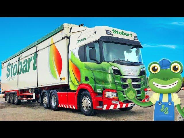Gecko And The Big Truck | Lorry Videos For Children | Gecko's Real Vehicles