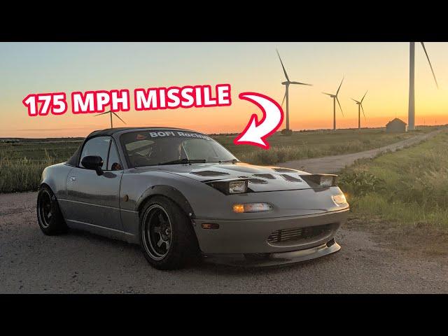 This 175 MPH Big Turbo MX-5 Miata Makes 22 PSI On STOCK PISTONS