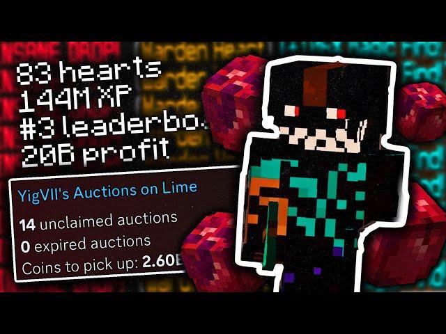 What it's like to have 144M zombie slayer XP... (Hypixel Skyblock)