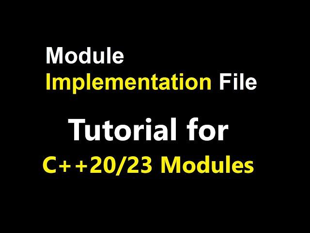 003- Module Implementation Unit, /TP /interface