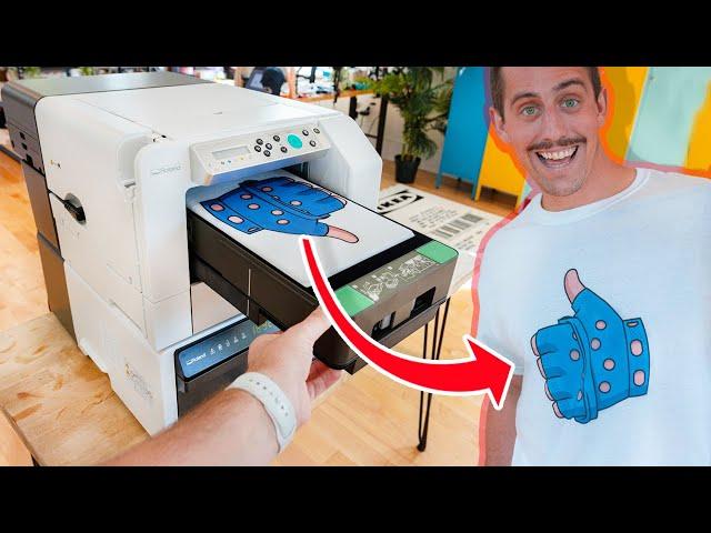 This machine can print ANY t-shirt design in seconds! (Roland VersaStudio BT-12)