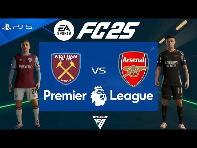 FC 25 West Ham vs Arsenal | Premier League 2024/25 | PS5