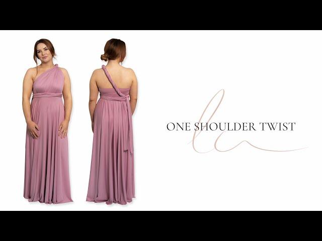 How to Style the One Shoulder Twist Multiway Bridesmaid Dress - Lá Closet Dé Chánel