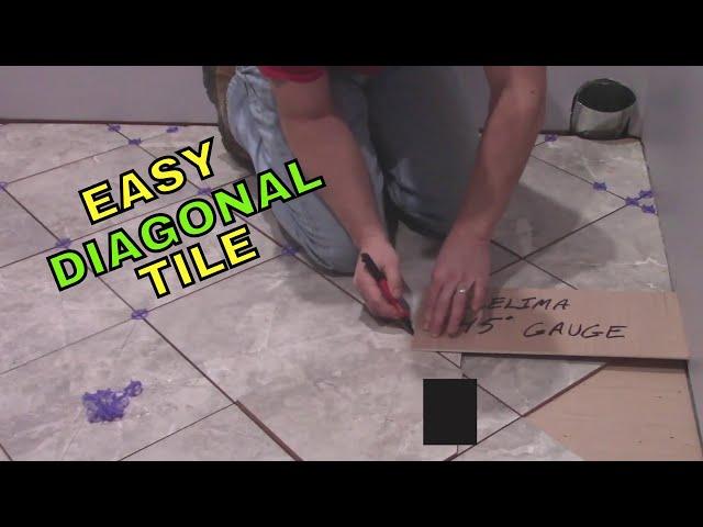 Diagonal tile tips and tricks to make ceramic ceramic tile installation easy