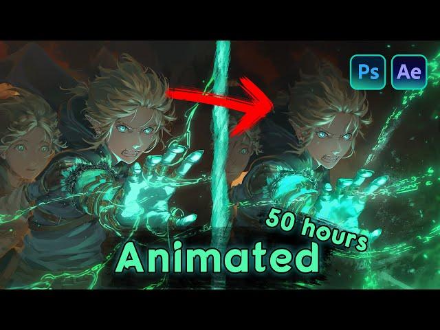 How I animated a complex artwork (Animation Timelapse)