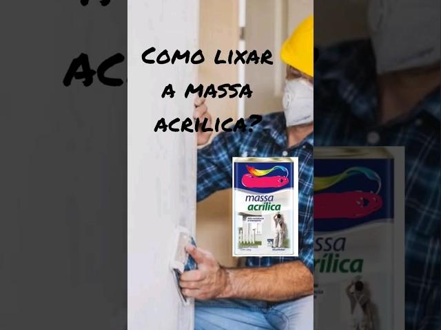 #shorts Como lixar massa acrílica #dicadepintura #massaacrilica