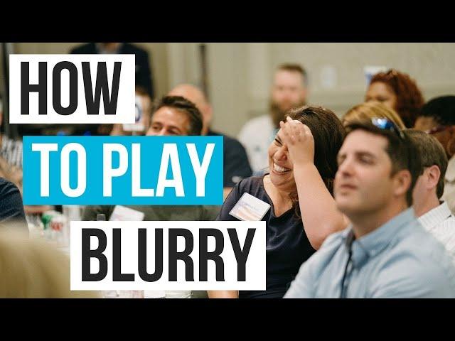 Easy Icebreaker for any Event: How to Play the New Game called Blurry