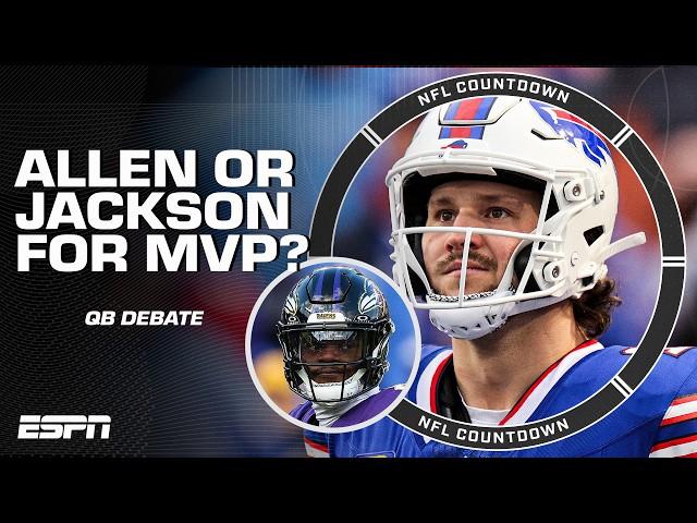 NFL MVP: Lamar Jackson or Josh Allen?  'Allen has done MORE WITH LESS' - Alex Smith | NFL Countdown