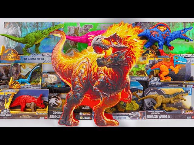 Unboxing Review Jurassic World ASMR| Giant Trex Lava Special Box, Super Spinosaurus, Diabloceratops