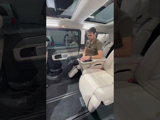 Luxury executive seating in the Mercedes V-Class Exclusive, here the updated V-Class facelift