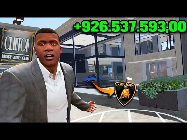 Ganhei dinheiro com a nova concessionária do Franklin no GTA 5 (ABSURDO!!!)