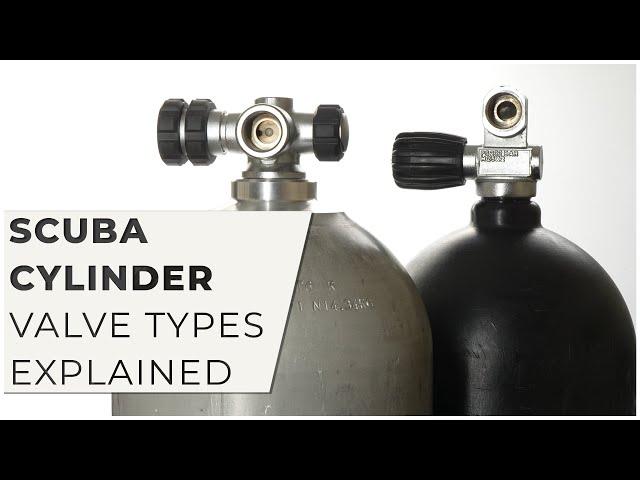 Scuba Cylinder Valve Types Explained #scubadiving w/ @scubacom