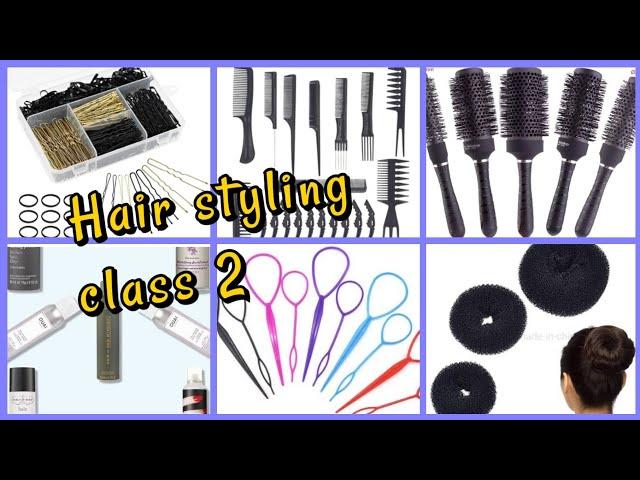 Hair styling class 2 / All about hair spray,s hair tools FREE BASIC HAIRSTYLING COURSE #BeGlam