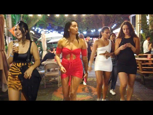 Night Walk in Provenza - Party Zone in Medellin, Colombia