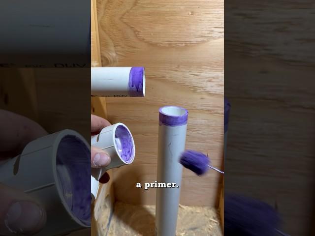 Purple Primer #plumbing #renovation #homeimprovement #plumbing101 #pvc