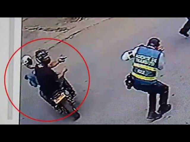 Impresionante video de ataque a bala contra agente de tránsito en Tuluá