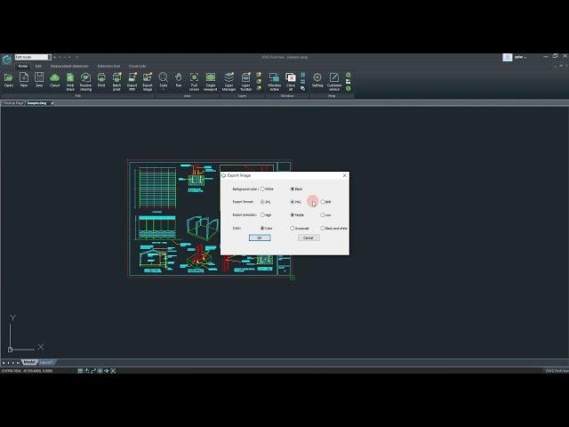 How to convert DWG to Image in DWG FastView for PC?