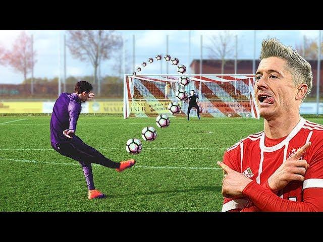 Lewandowski vs freekickerz  Free Kick Shootout