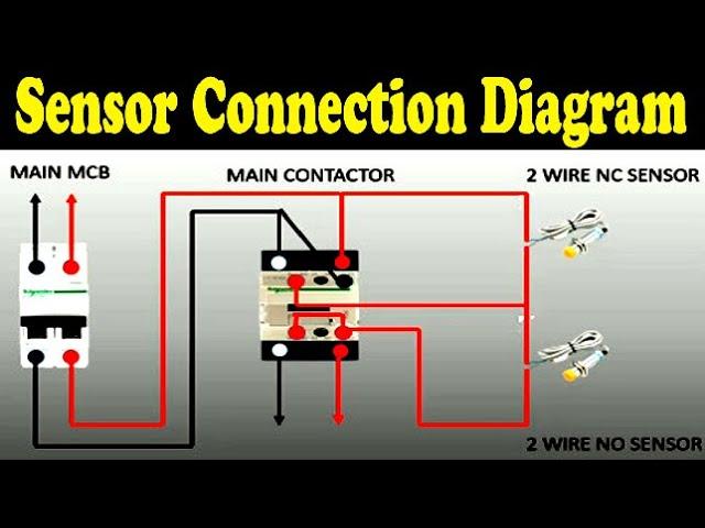 2 wire proximity sensor wiring connection diagram | two wire sensor | Ali Technical Power