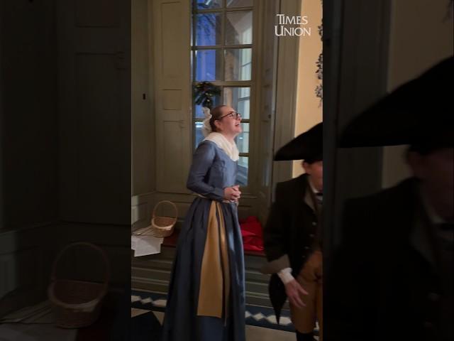 At Schuyler Mansion's Twelfth Night celebration, visitors experience elements of a 1700s house party