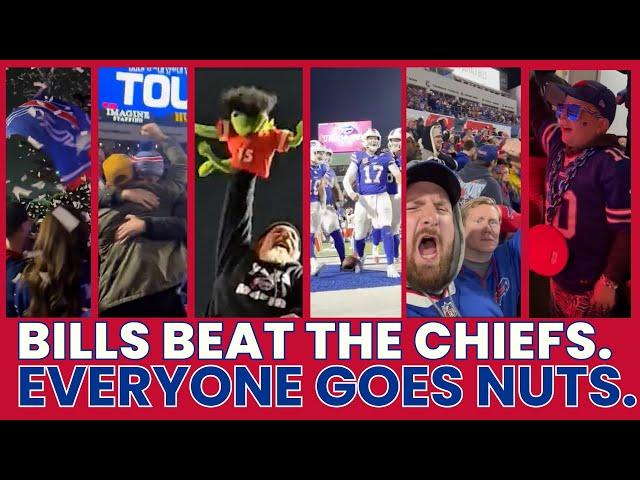 The Bills Beat the Chiefs. Everyone Goes Nuts. (Epic Fan Reactions to an Epic Victory)