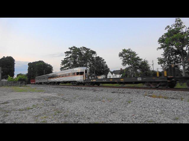 NS 367 with 2 passenger cars in Stockbridge, Ga.